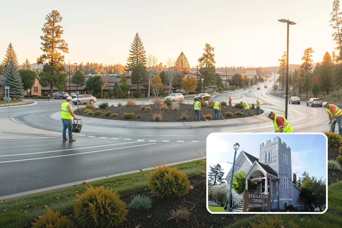 Streetscape Maintenance in Steilacoom, Pierce County, WA - Vibrant corridors that support downtown business and tourism