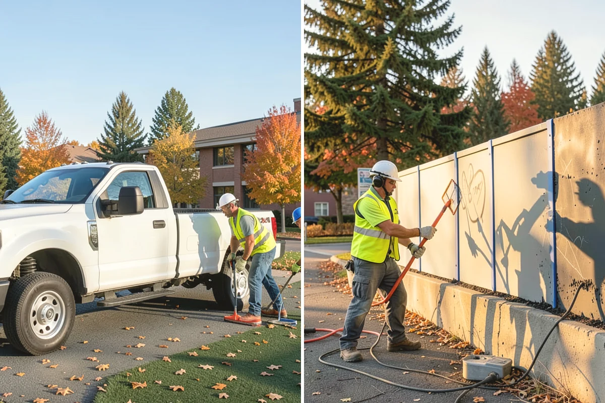 Streetscape Maintenance in Tukwila, King County, WA - Inventory planters, baskets, tree wells, and street furniture zones