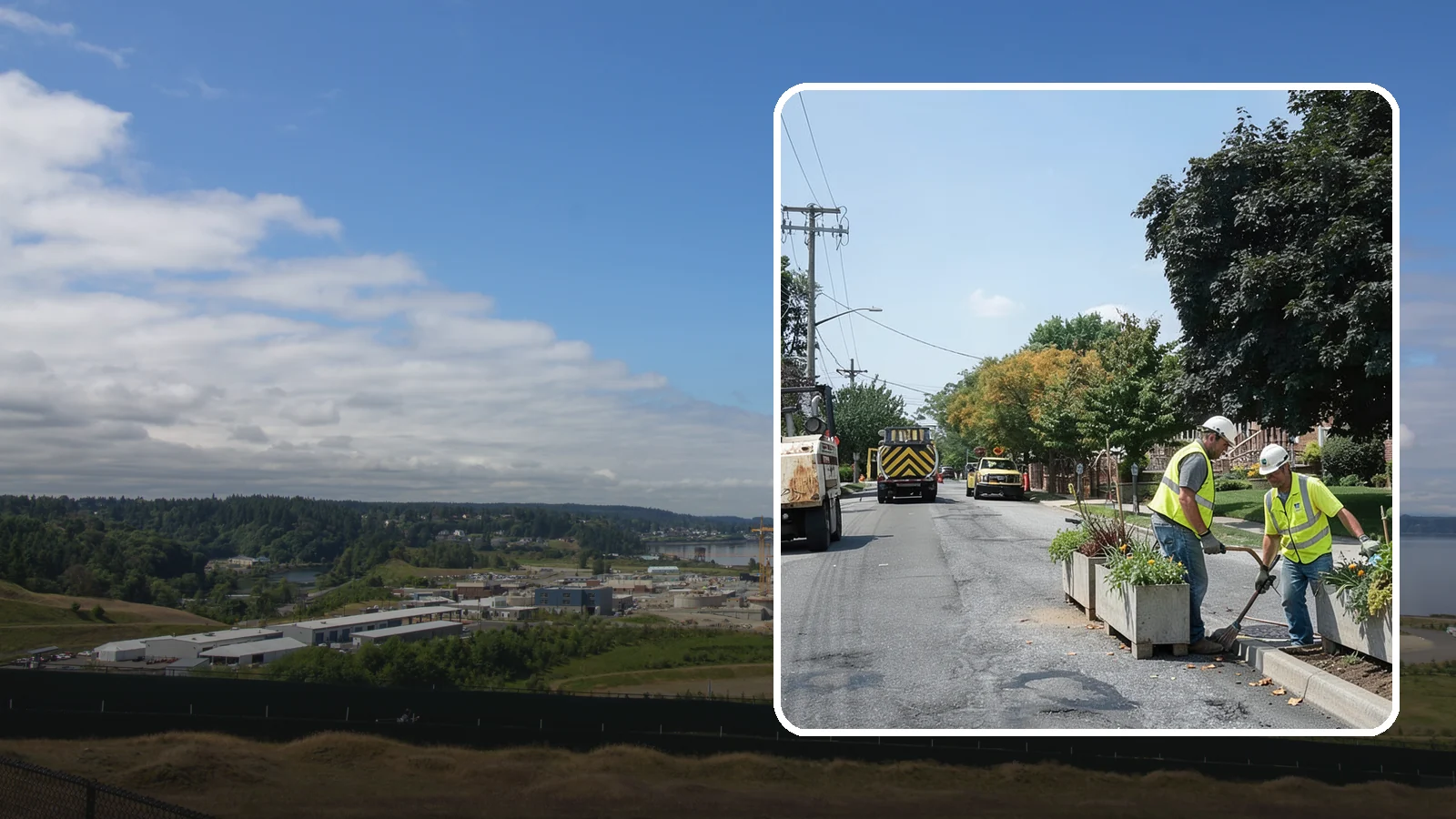 Streetscape Maintenance in University Place, Pierce County, WA - Detailed care of downtown planters, tree wells, and pedestrian corridors that shape a district's first impression.