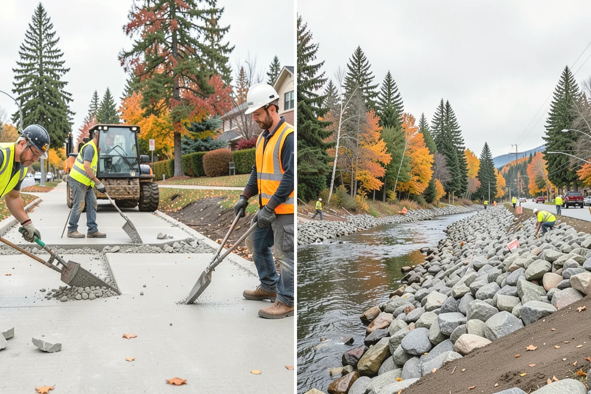 Streetscape Maintenance in University Place, Pierce County, WA - Inventory planters, baskets, tree wells, and street furniture zones