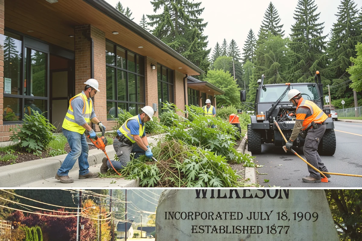 Streetscape Maintenance in Wilkeson, Pierce County, WA - Spring and summer bring the heaviest color rotations and watering, while fall and winter focus on evergreen displays, holiday...