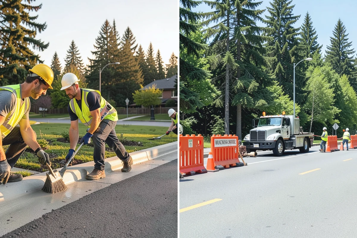 Streetscape Maintenance in Woodinville, King County, WA - Inventory planters, baskets, tree wells, and street furniture zones