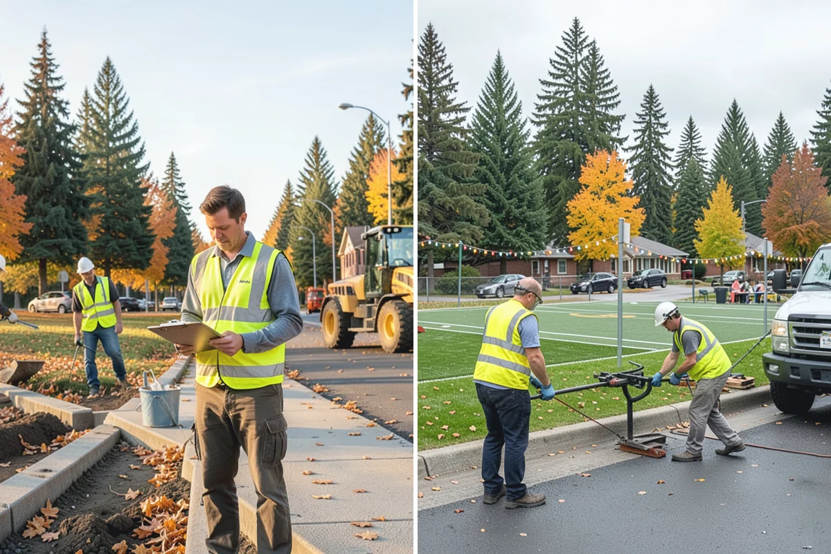 Stump Grinding in Beaux Arts Village, King County, WA - Utility locates and marking of nearby infrastructure