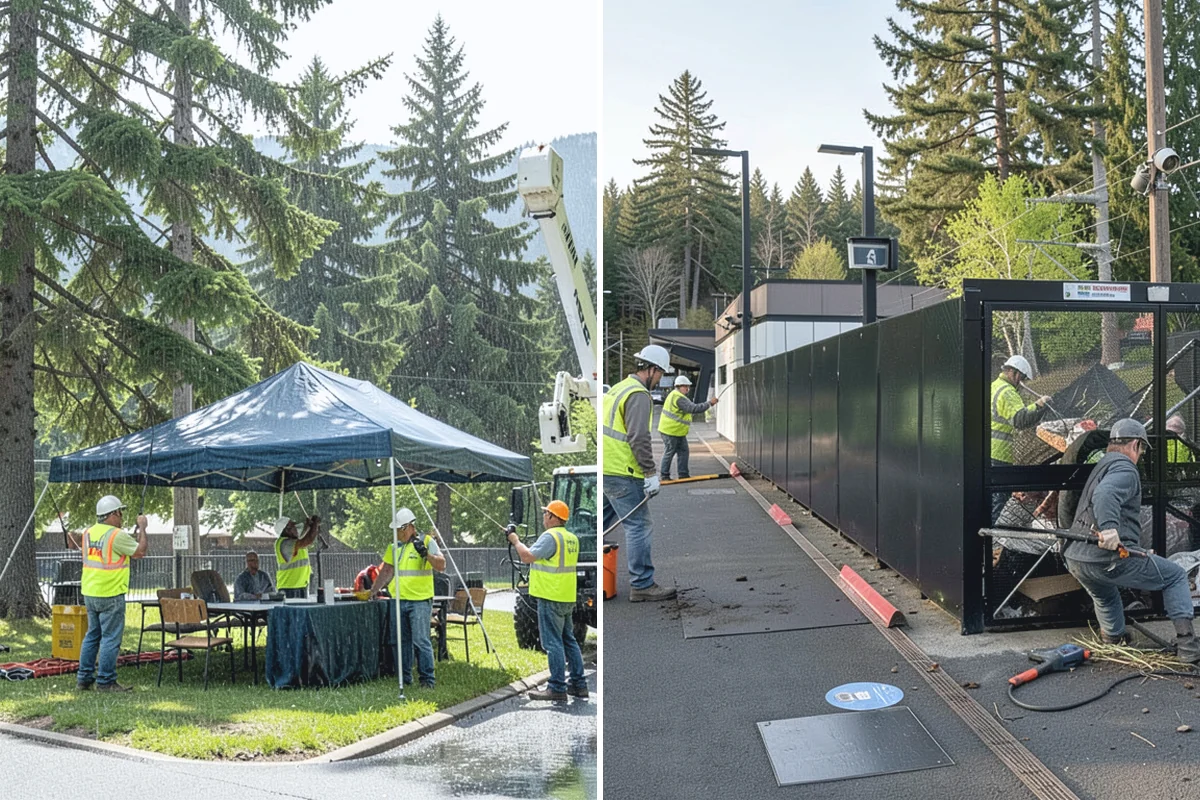 Stump Grinding in Bonney Lake, Pierce County, WA - Utility locates and marking of nearby infrastructure