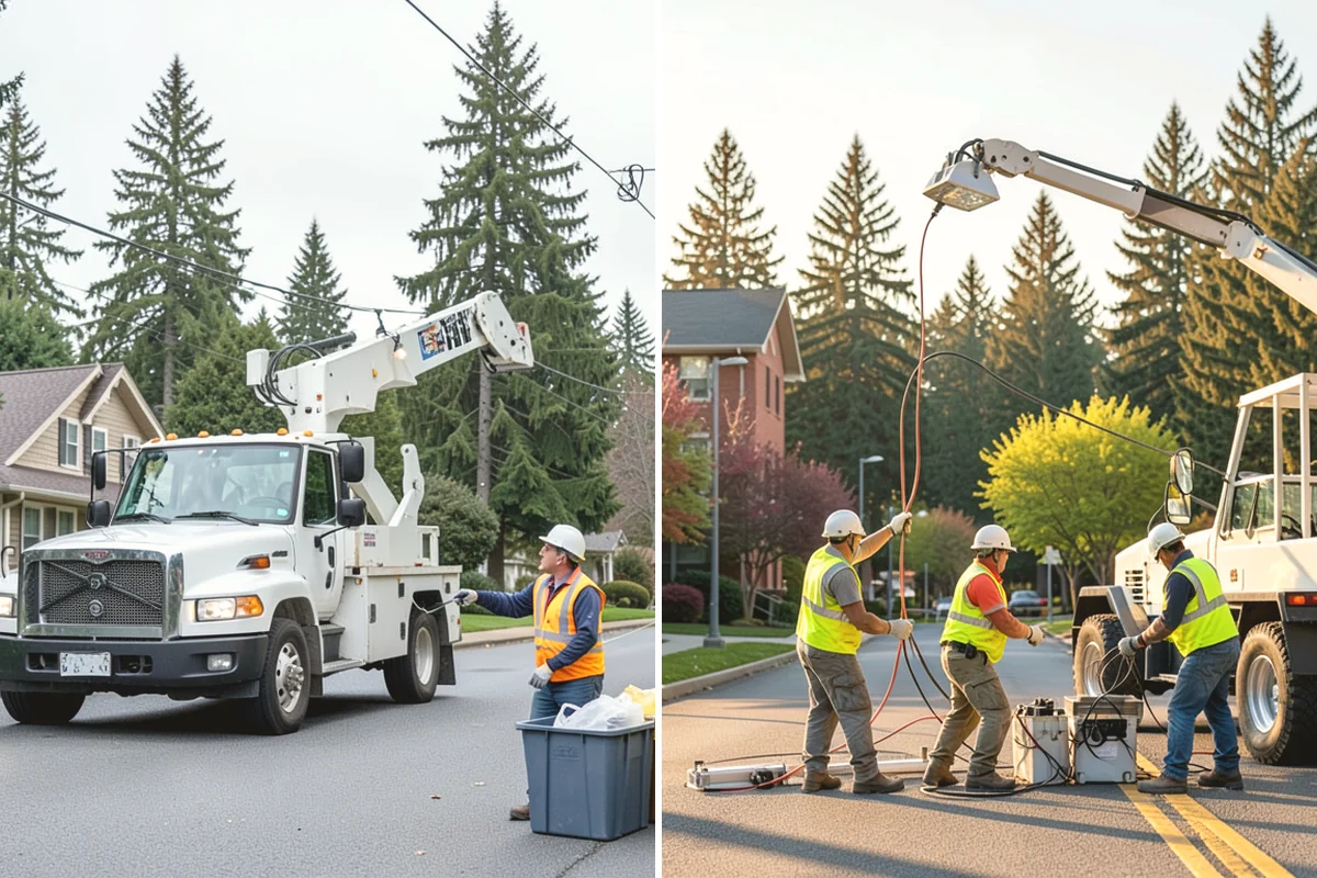 Stump Grinding in Carbonado, Pierce County, WA - Utility locates and marking of nearby infrastructure