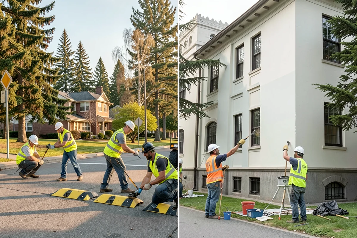 Stump Grinding in DuPont, Pierce County, WA - Utility locates and marking of nearby infrastructure