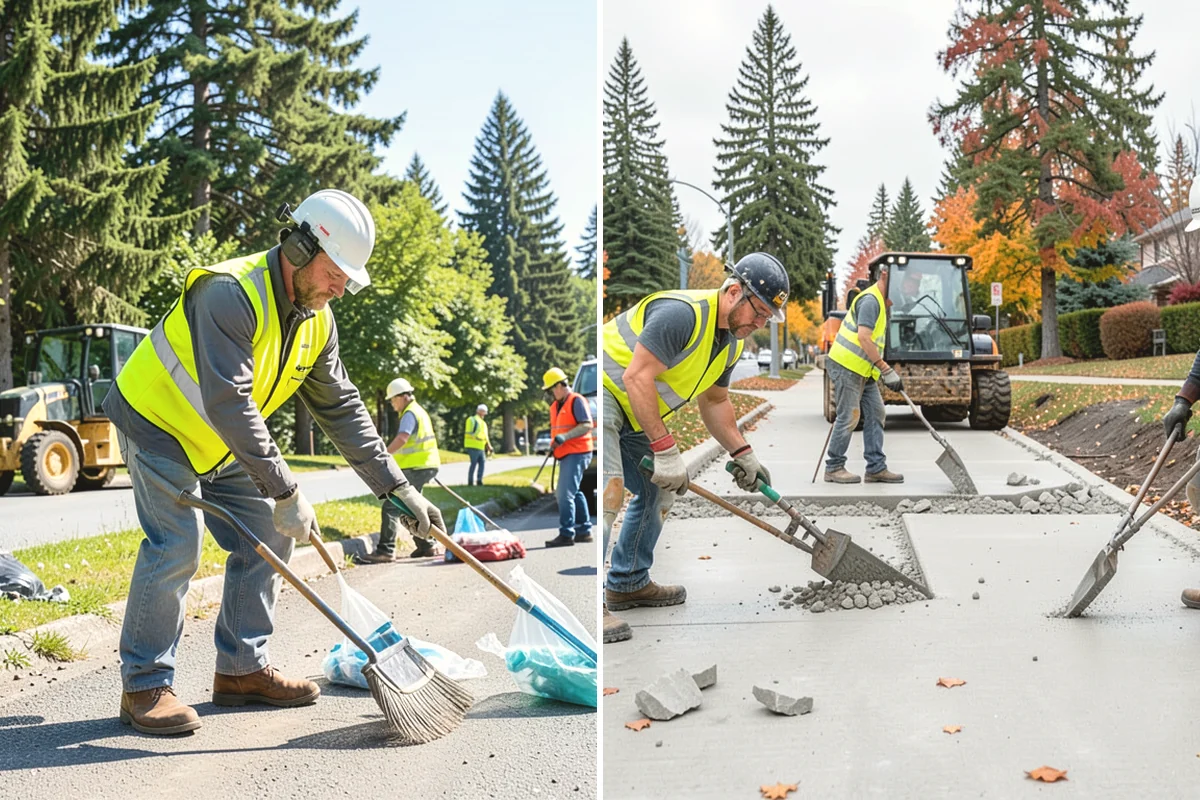 Stump Grinding in La Conner, Skagit County, WA - Utility locates and marking of nearby infrastructure