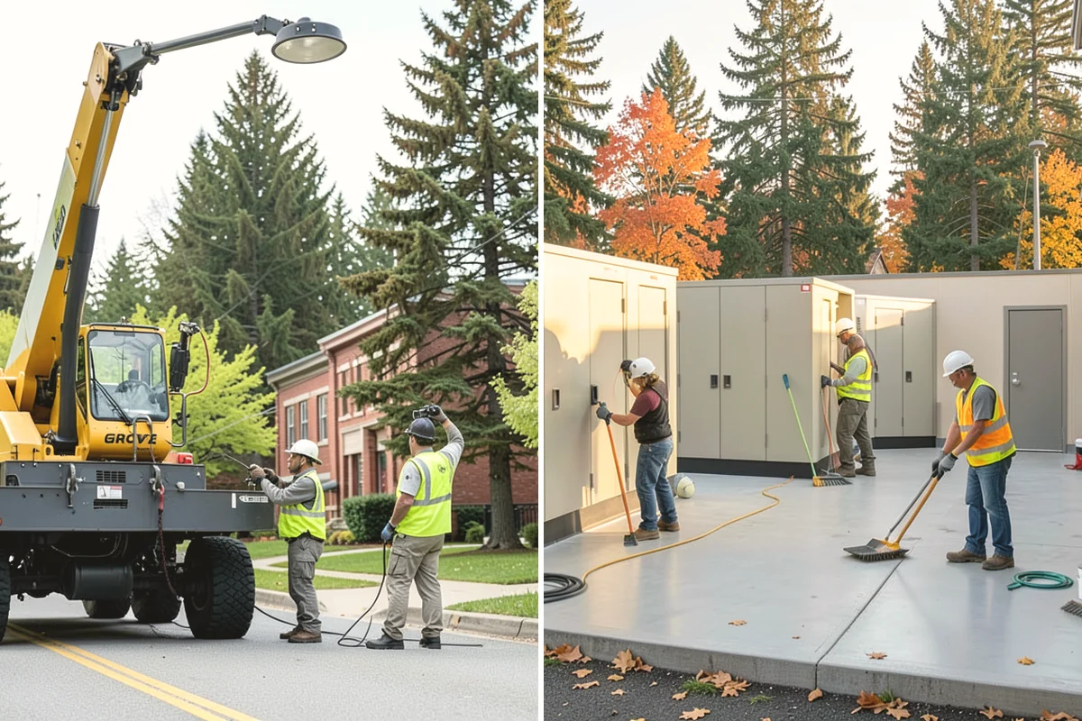 Stump Grinding in Lake Stevens, Snohomish County, WA - Utility locates and marking of nearby infrastructure