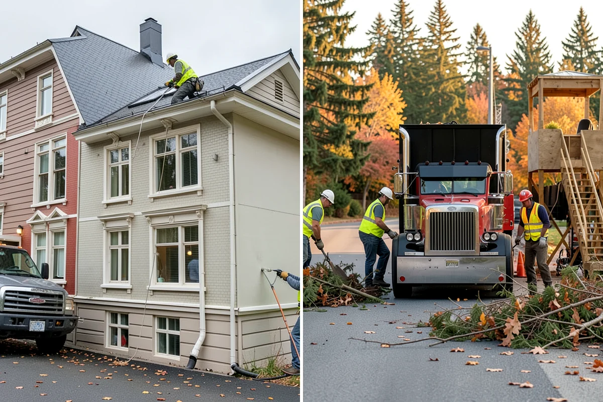 Stump Grinding in Maple Valley, King County, WA - Utility locates and marking of nearby infrastructure