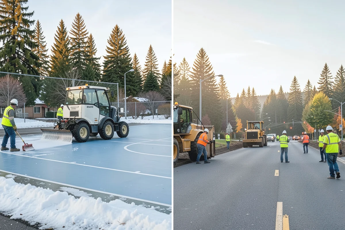 Stump Grinding in Marysville, Snohomish County, WA - Utility locates and marking of nearby infrastructure