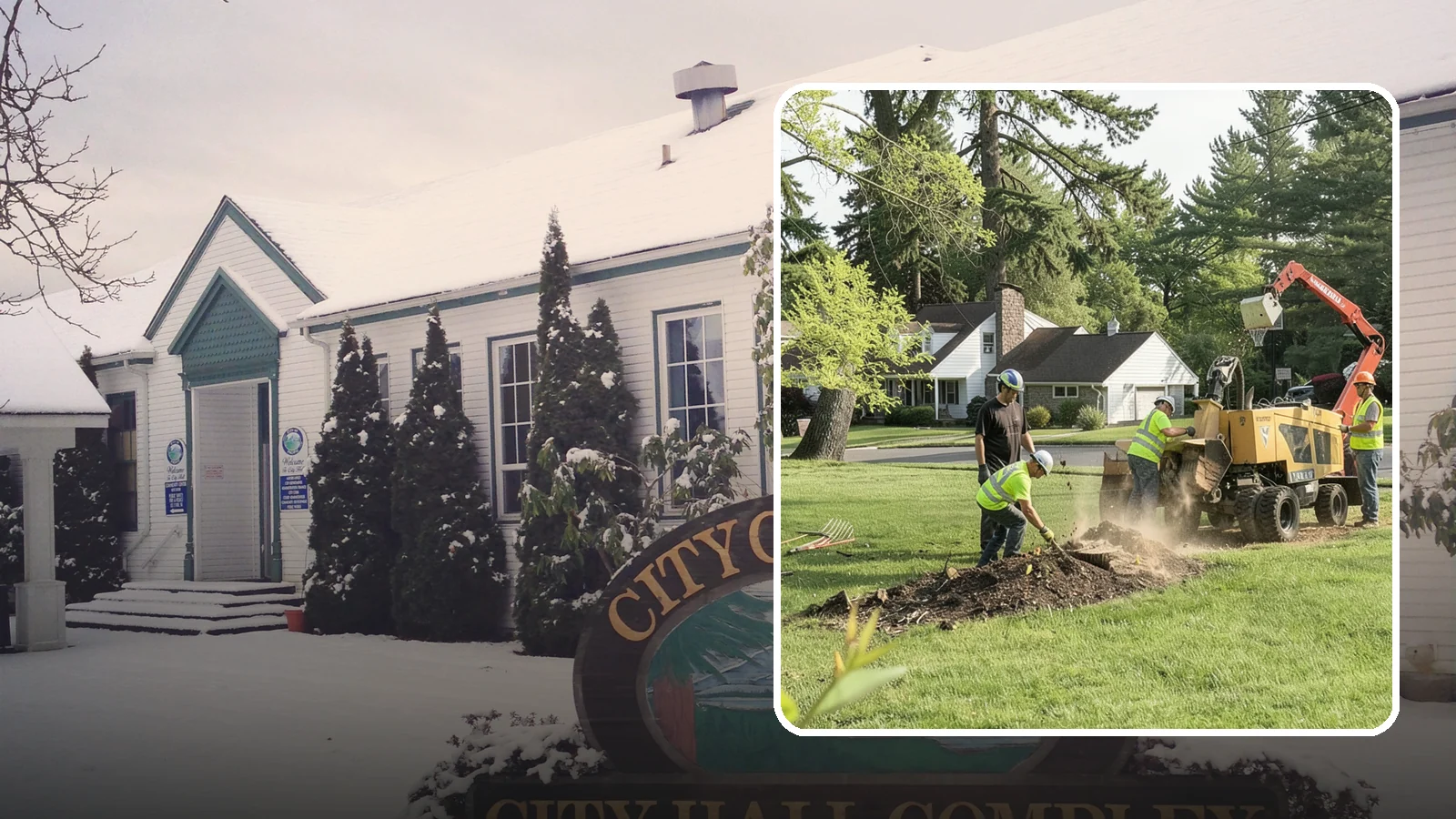 Stump Grinding in Pacific, King County, WA - Grinding of public tree stumps below grade to eliminate trip hazards and ready planting strips, wells, and turf for restoration.