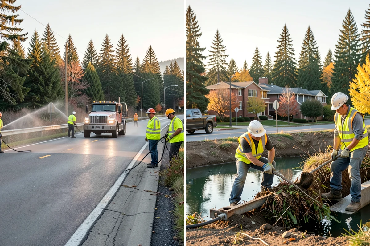 Stump Grinding in SeaTac, King County, WA - Utility locates and marking of nearby infrastructure