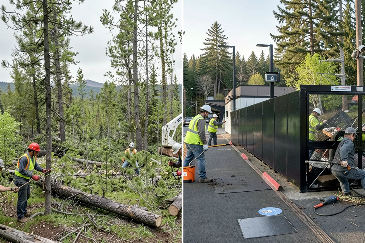Stump Grinding in Snoqualmie, King County, WA - Utility locates and marking of nearby infrastructure