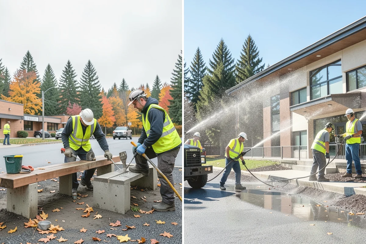 Stump Grinding in Tacoma, Pierce County, WA - Utility locates and marking of nearby infrastructure