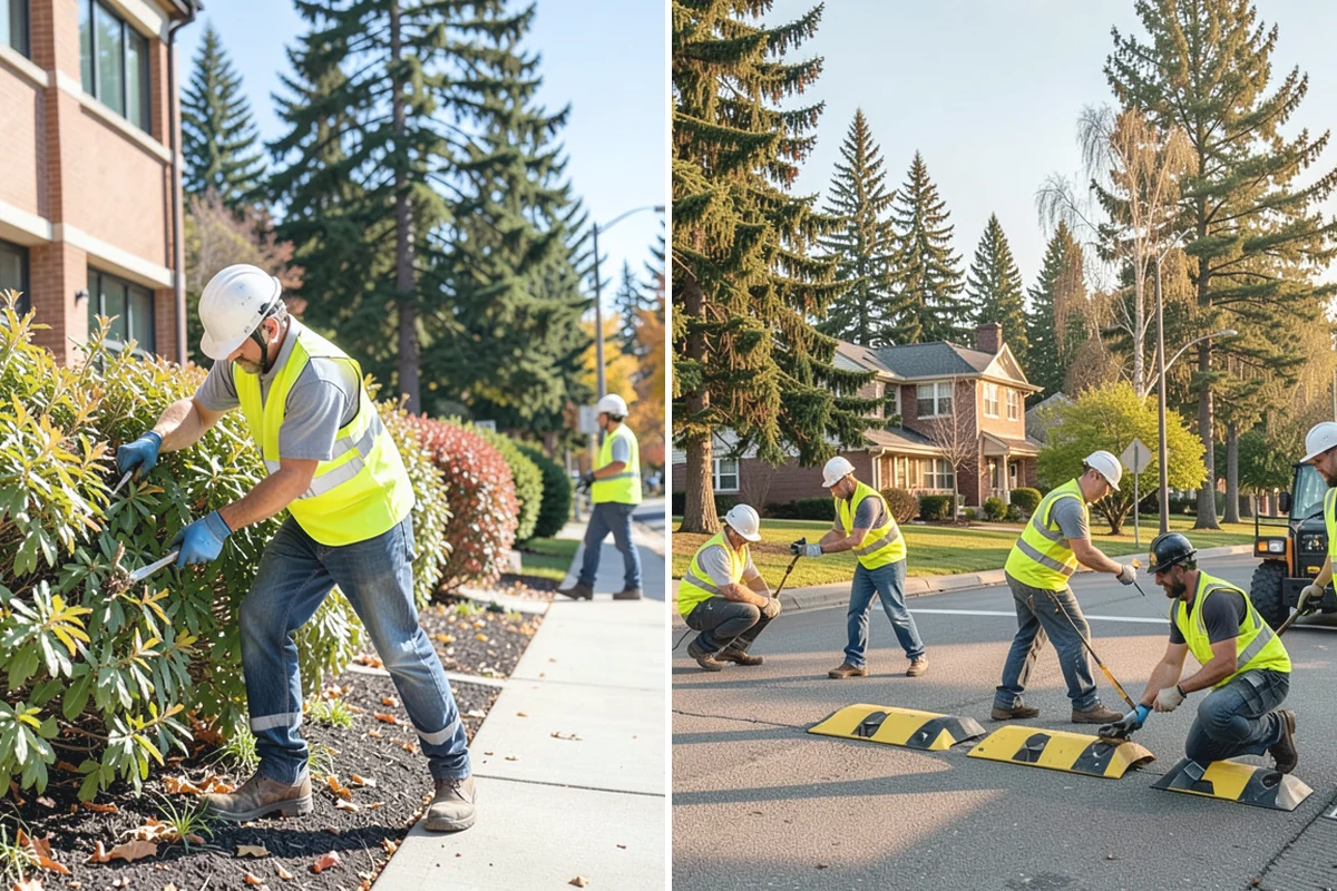 Stump Grinding in Woodinville, King County, WA - Utility locates and marking of nearby infrastructure