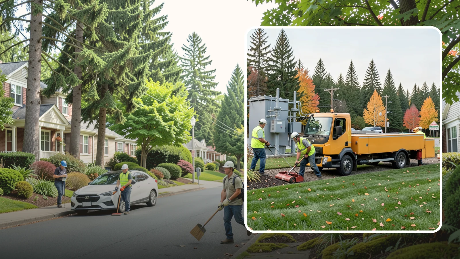 Substation Grounds Maintenance in Beaux Arts Village, King County, WA - Vegetation and grounds maintenance at electrical substations for safety, clearance, and reliability.
