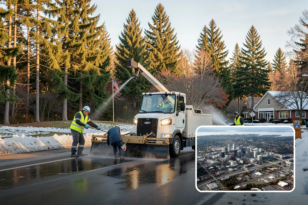 Substation Grounds Maintenance in Bellevue, King County, WA - Maintains required clearances around energized equipment