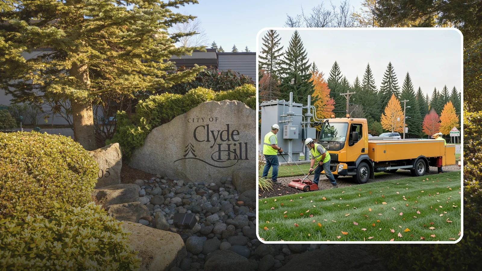 Substation Grounds Maintenance in Clyde Hill, King County, WA - Vegetation and grounds maintenance at electrical substations for safety, clearance, and reliability.