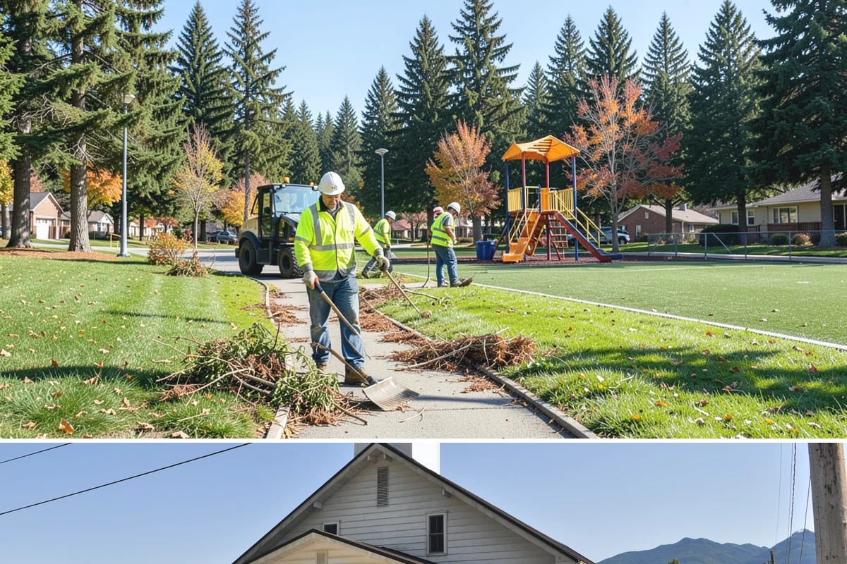 Substation Grounds Maintenance in Concrete, Skagit County, WA - Vegetation control is concentrated in the growing season, with yard and perimeter upkeep maintained year-round.
