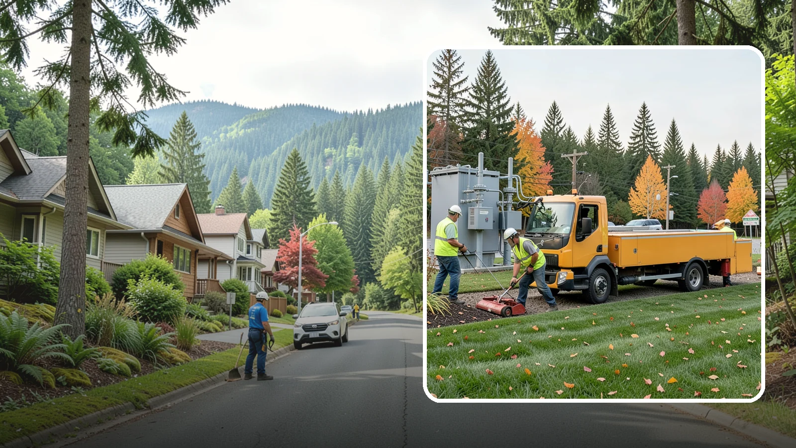 Substation Grounds Maintenance in Darrington, Snohomish County, WA - Vegetation and grounds maintenance at electrical substations for safety, clearance, and reliability.