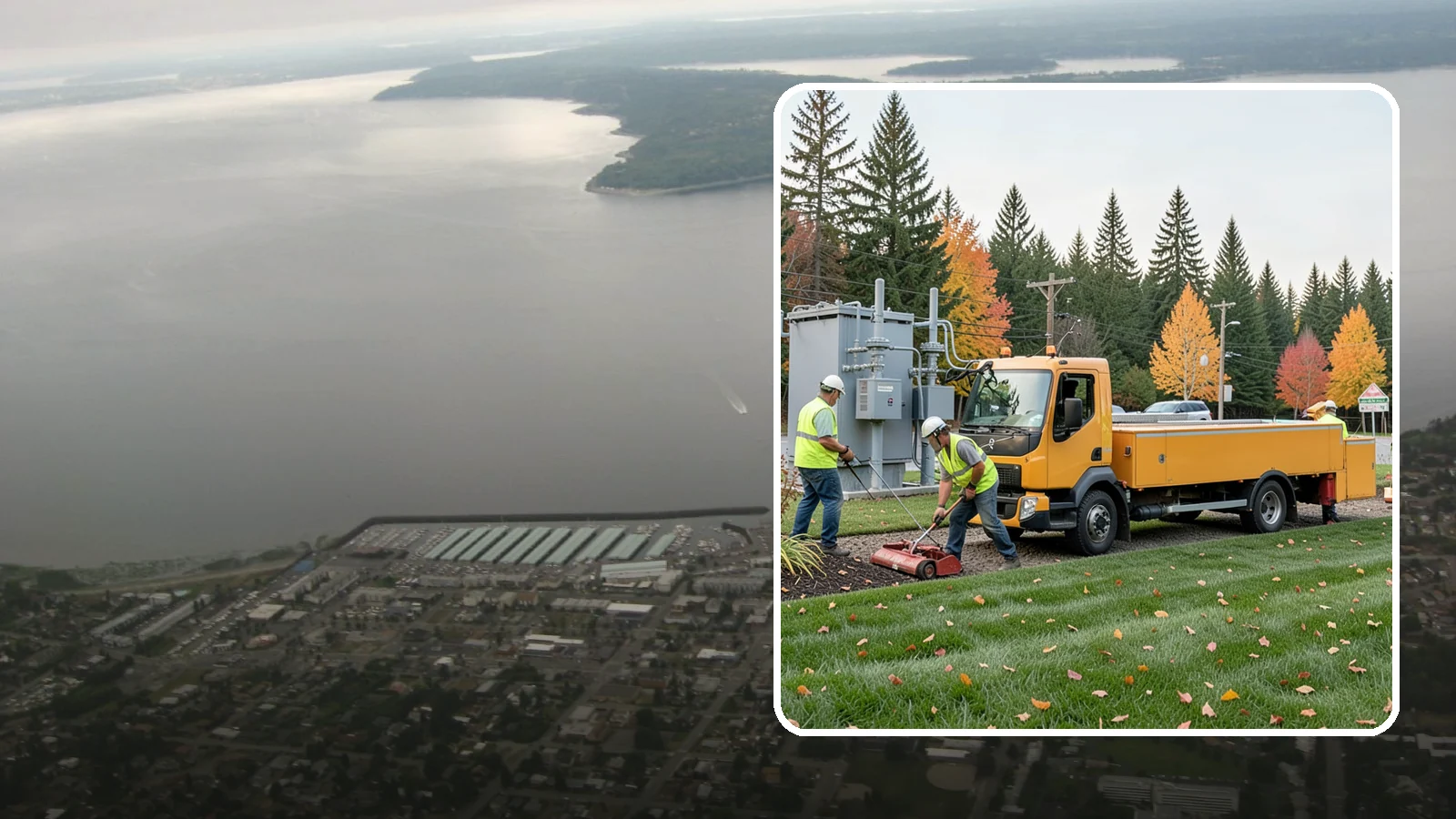 Substation Grounds Maintenance in Des Moines, King County, WA - Vegetation and grounds maintenance at electrical substations for safety, clearance, and reliability.