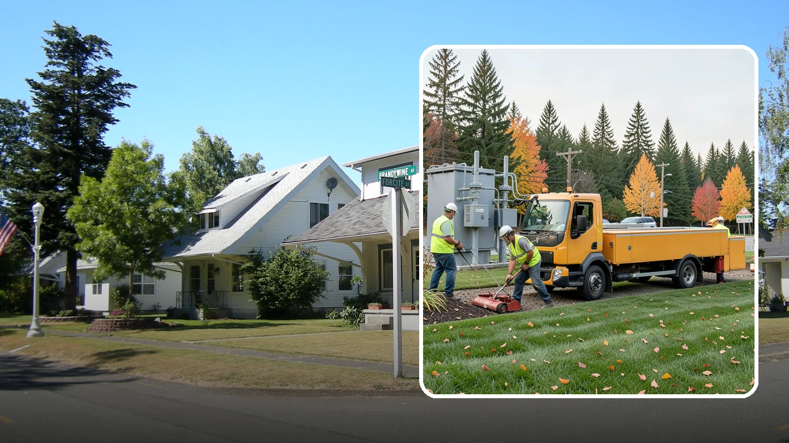 Substation Grounds Maintenance in DuPont, Pierce County, WA - Vegetation and grounds maintenance at electrical substations for safety, clearance, and reliability.