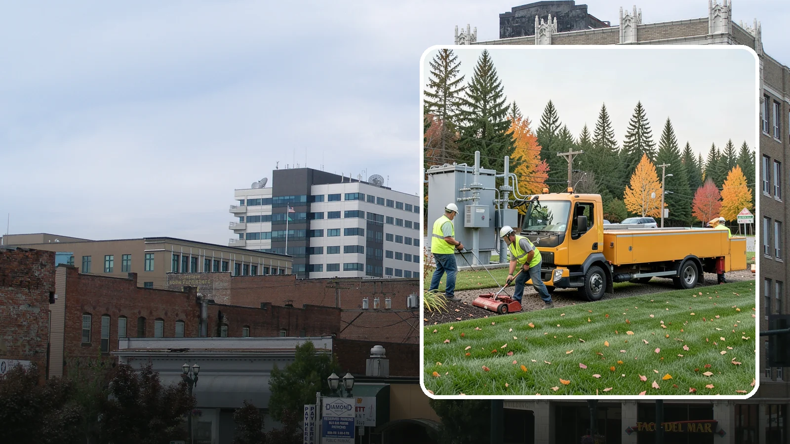 Substation Grounds Maintenance in Everett, Snohomish County, WA - Vegetation and grounds maintenance at electrical substations for safety, clearance, and reliability.