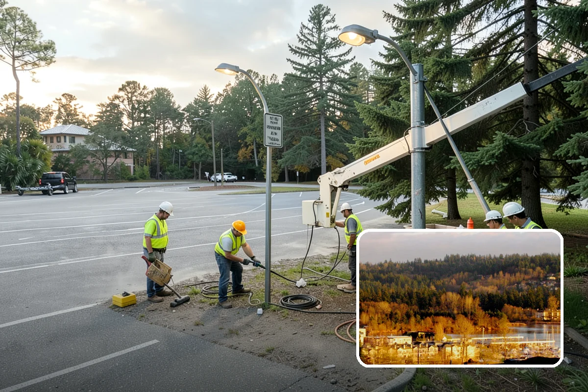 Substation Grounds Maintenance in Kenmore, King County, WA - Maintains required clearances around energized equipment