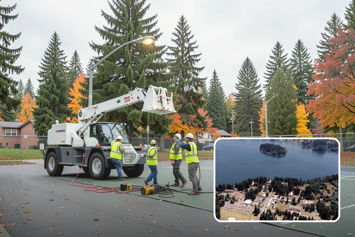 Substation Grounds Maintenance in Lakewood, Pierce County, WA - Maintains required clearances around energized equipment