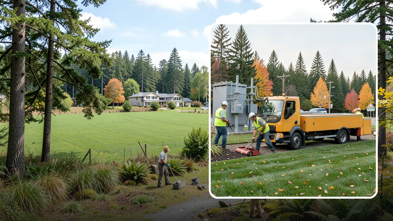 Substation Grounds Maintenance in Lyman, Skagit County, WA - Vegetation and grounds maintenance at electrical substations for safety, clearance, and reliability.