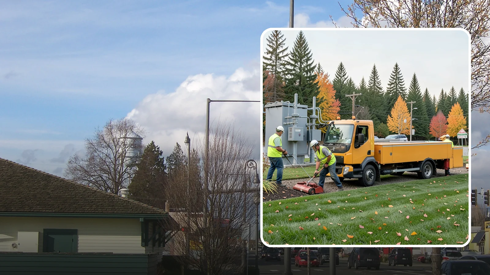 Substation Grounds Maintenance in Marysville, Snohomish County, WA - Vegetation and grounds maintenance at electrical substations for safety, clearance, and reliability.