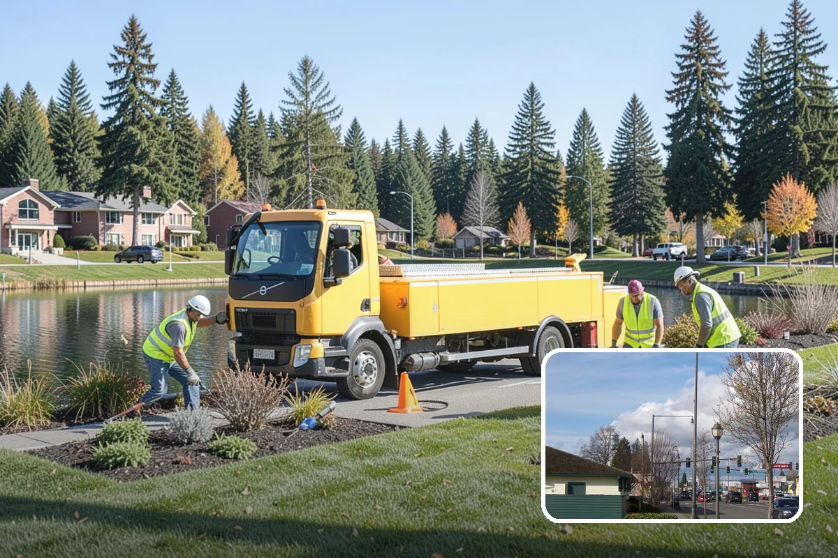 Substation Grounds Maintenance in Marysville, Snohomish County, WA - Maintains required clearances around energized equipment