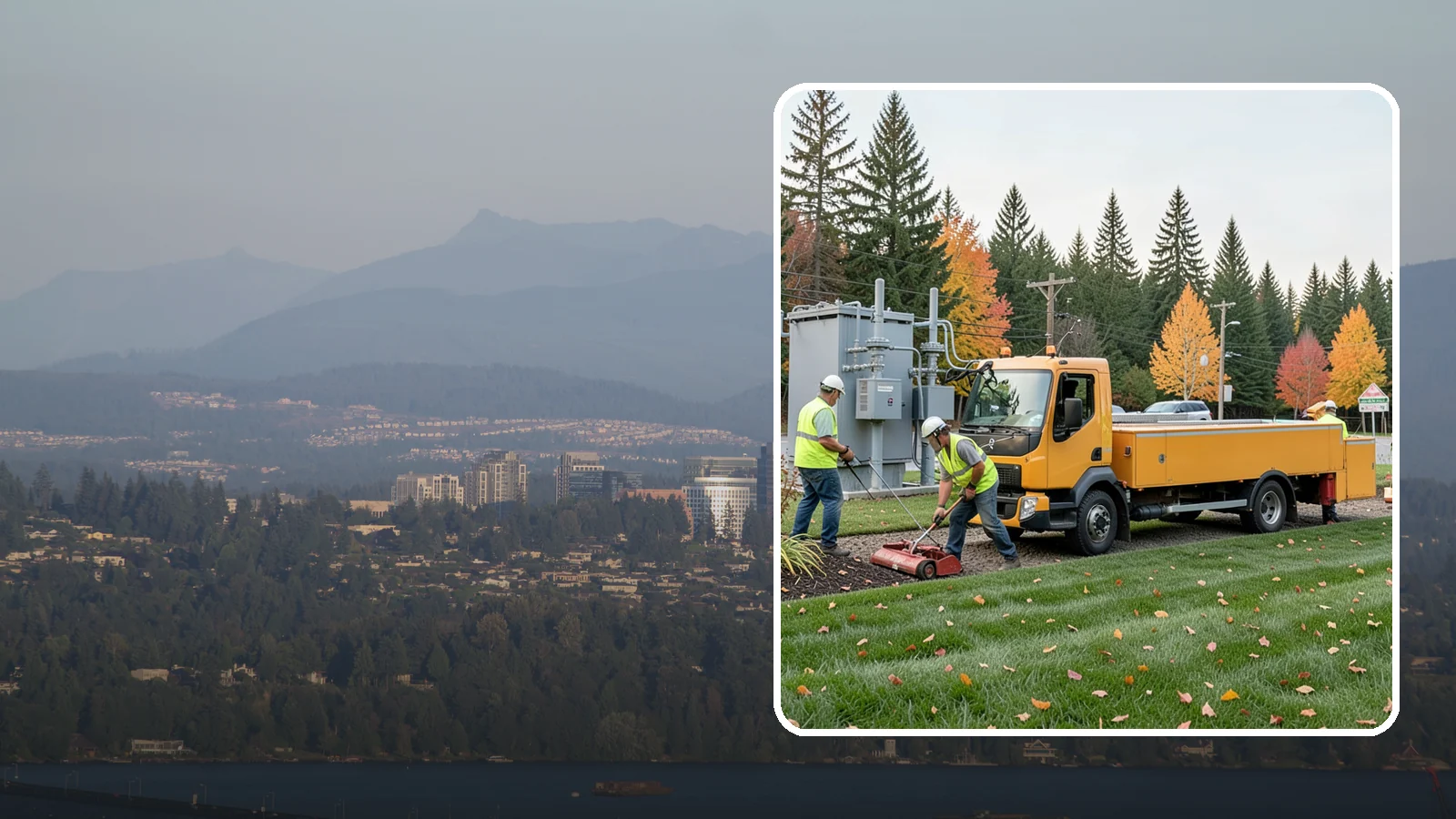 Substation Grounds Maintenance in Medina, King County, WA - Vegetation and grounds maintenance at electrical substations for safety, clearance, and reliability.