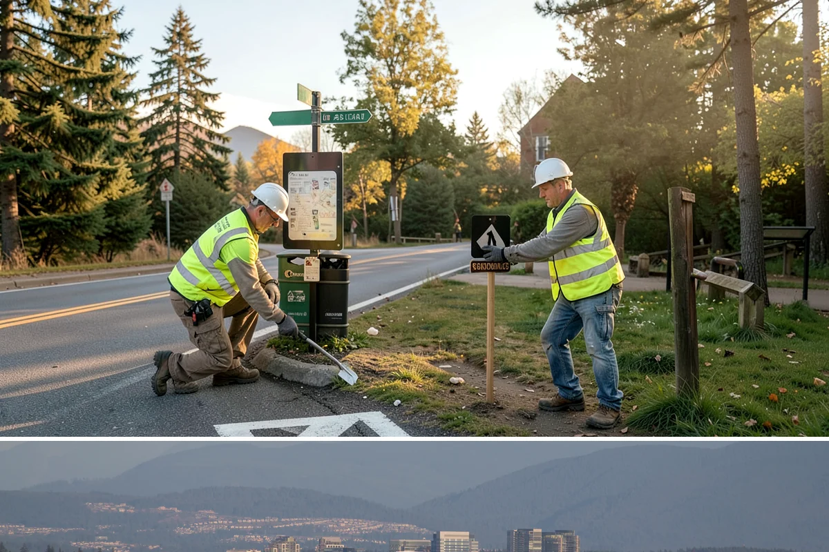 Substation Grounds Maintenance in Medina, King County, WA - Vegetation control is concentrated in the growing season, with yard and perimeter upkeep maintained year-round.