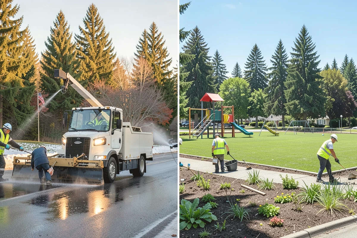 Substation Grounds Maintenance in Mercer Island, King County, WA - Confirm clearance requirements and safety rules with the utility