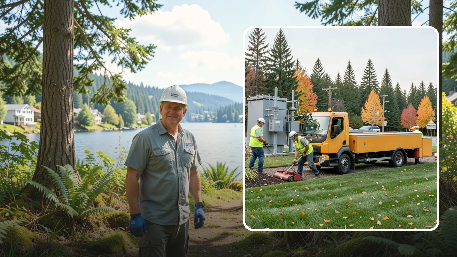 Substation Grounds Maintenance in Milton, King County, WA - Vegetation and grounds maintenance at electrical substations for safety, clearance, and reliability.