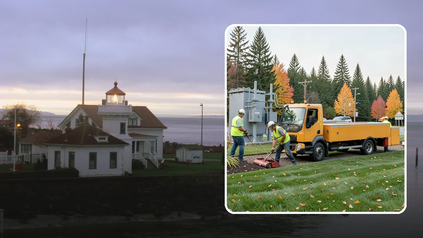 Substation Grounds Maintenance in Mukilteo, Snohomish County, WA - Vegetation and grounds maintenance at electrical substations for safety, clearance, and reliability.