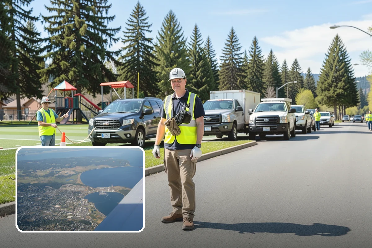 Substation Grounds Maintenance in Oak Harbor, Island County, WA - Maintains required clearances around energized equipment