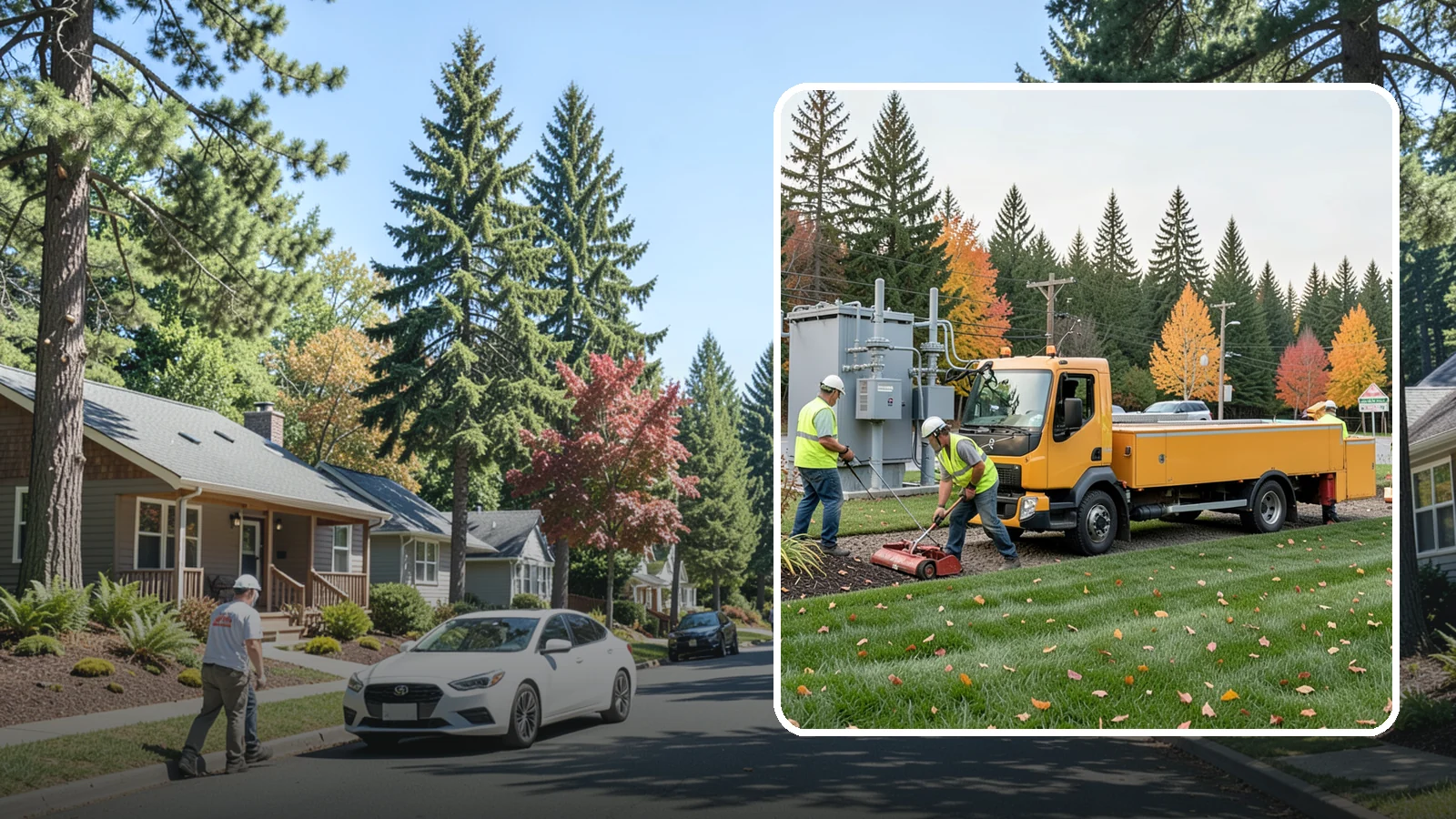 Substation Grounds Maintenance in Orting, Pierce County, WA - Vegetation and grounds maintenance at electrical substations for safety, clearance, and reliability.