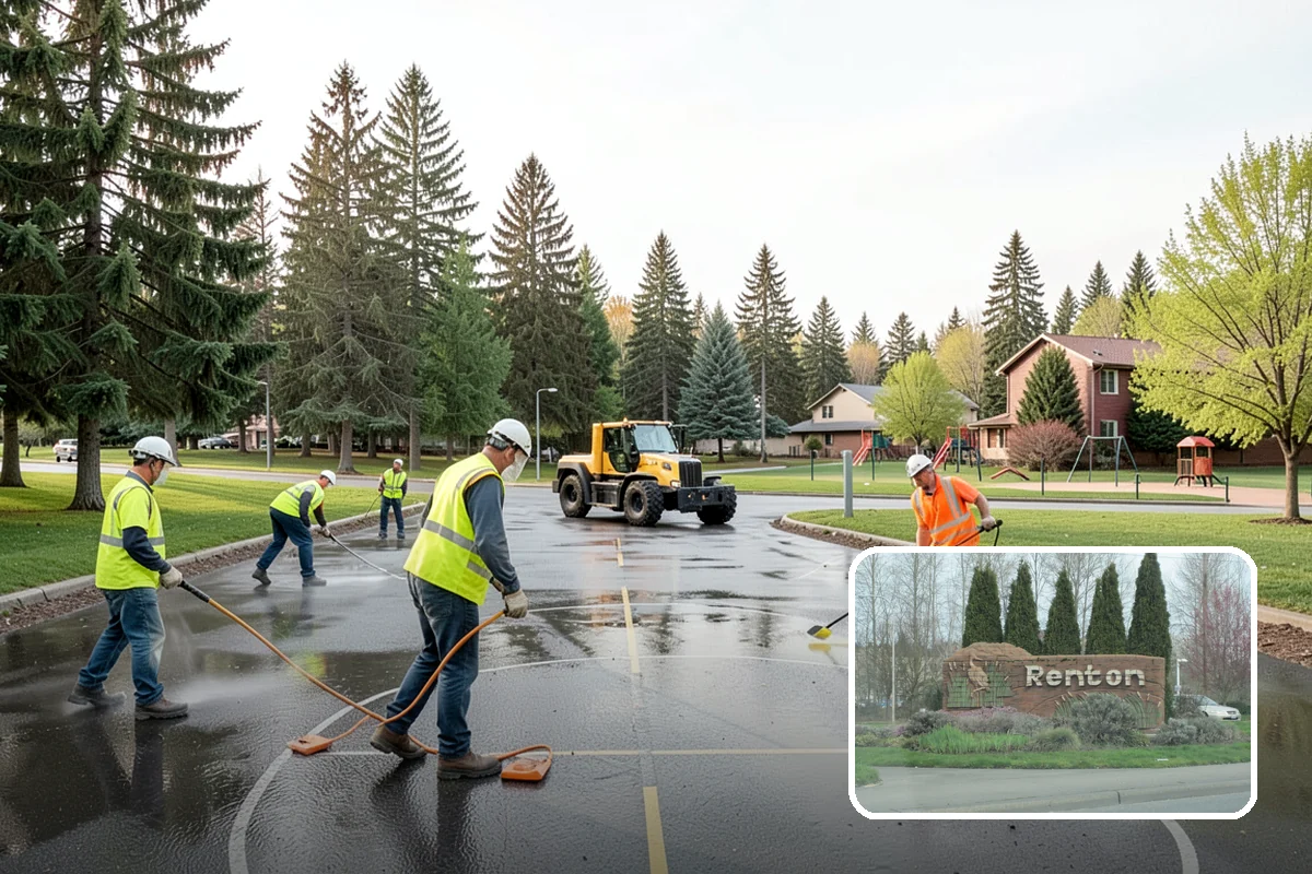 Substation Grounds Maintenance in Renton, King County, WA - Maintains required clearances around energized equipment