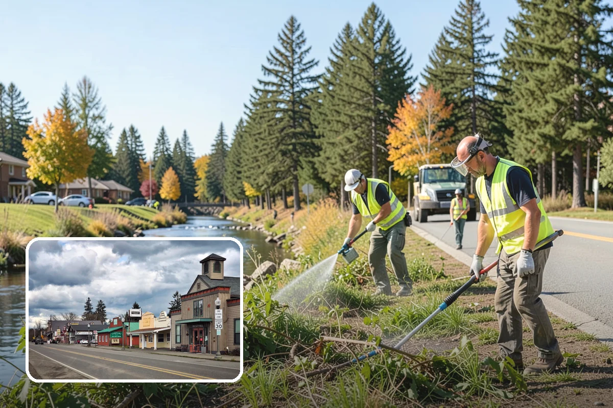 Substation Grounds Maintenance in Roy, Pierce County, WA - Maintains required clearances around energized equipment
