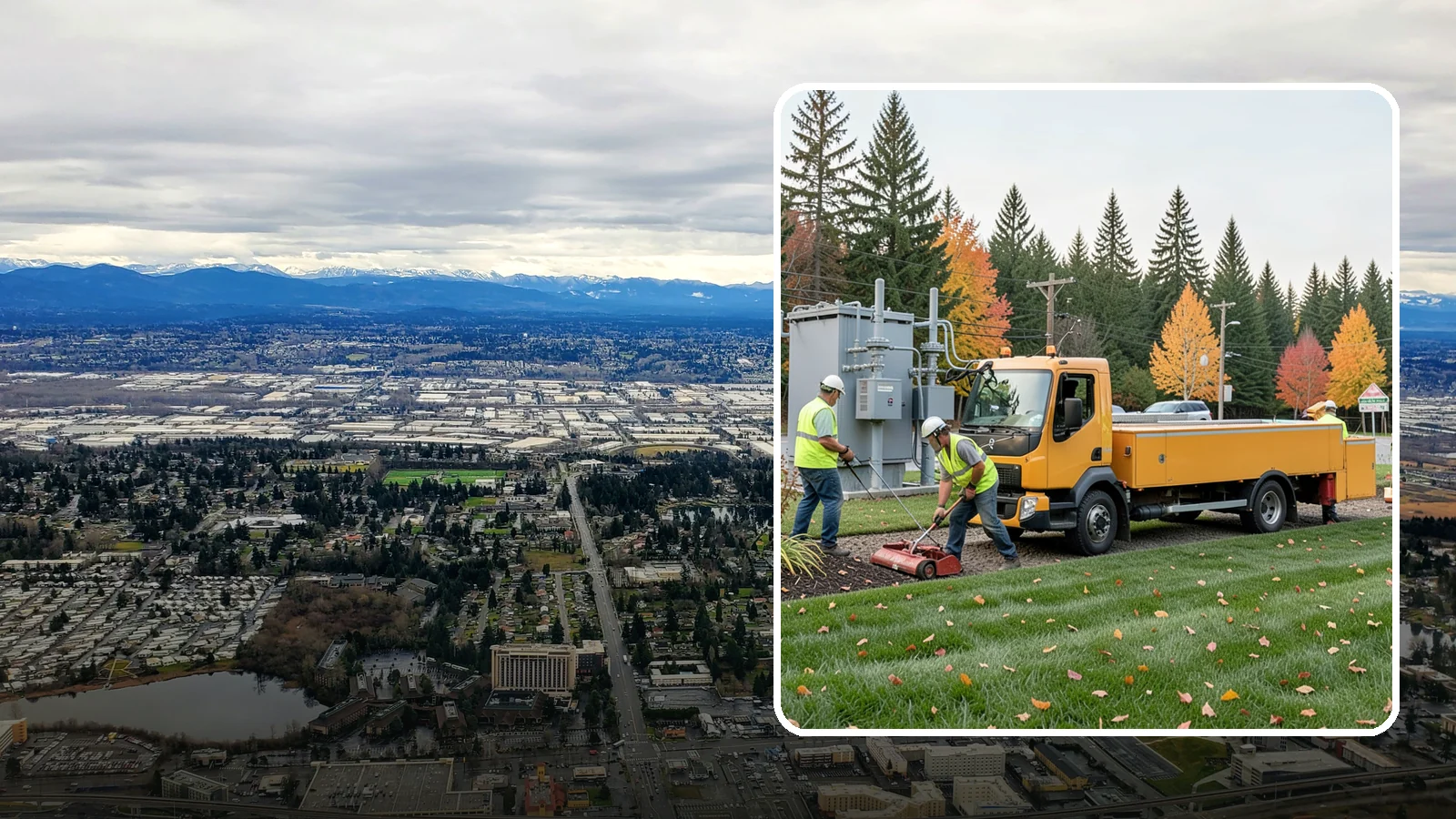 Substation Grounds Maintenance in SeaTac, King County, WA - Vegetation and grounds maintenance at electrical substations for safety, clearance, and reliability.
