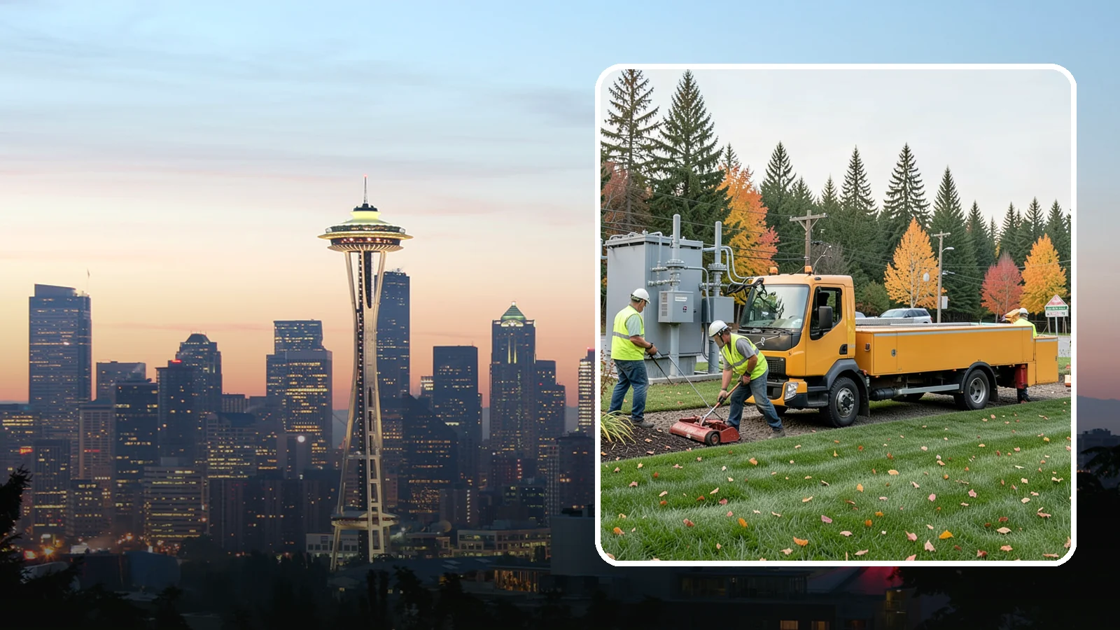 Substation Grounds Maintenance in Seattle, King County, WA - Vegetation and grounds maintenance at electrical substations for safety, clearance, and reliability.