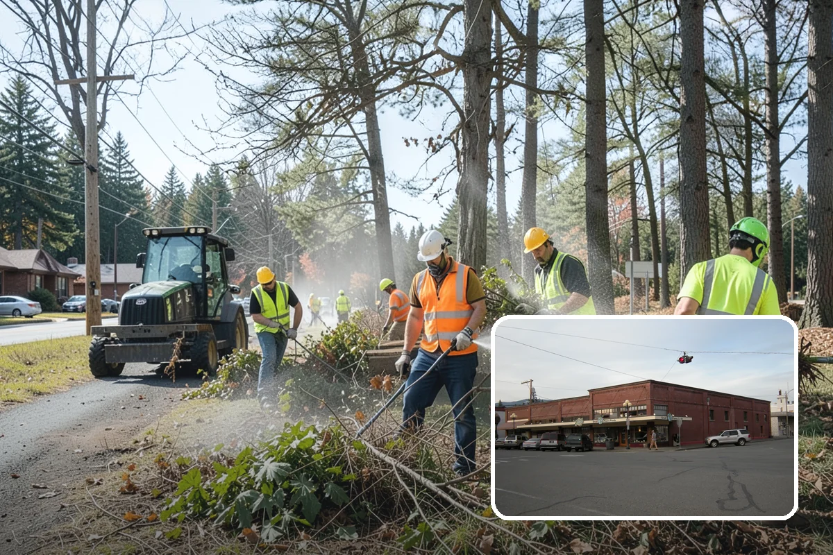 Substation Grounds Maintenance in Sedro-Woolley, Skagit County, WA - Maintains required clearances around energized equipment