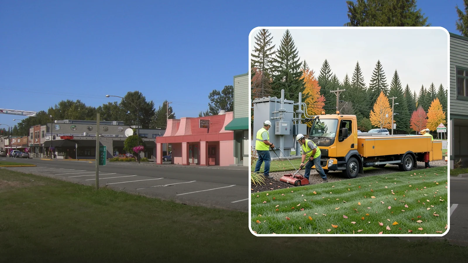 Substation Grounds Maintenance in Snoqualmie, King County, WA - Vegetation and grounds maintenance at electrical substations for safety, clearance, and reliability.