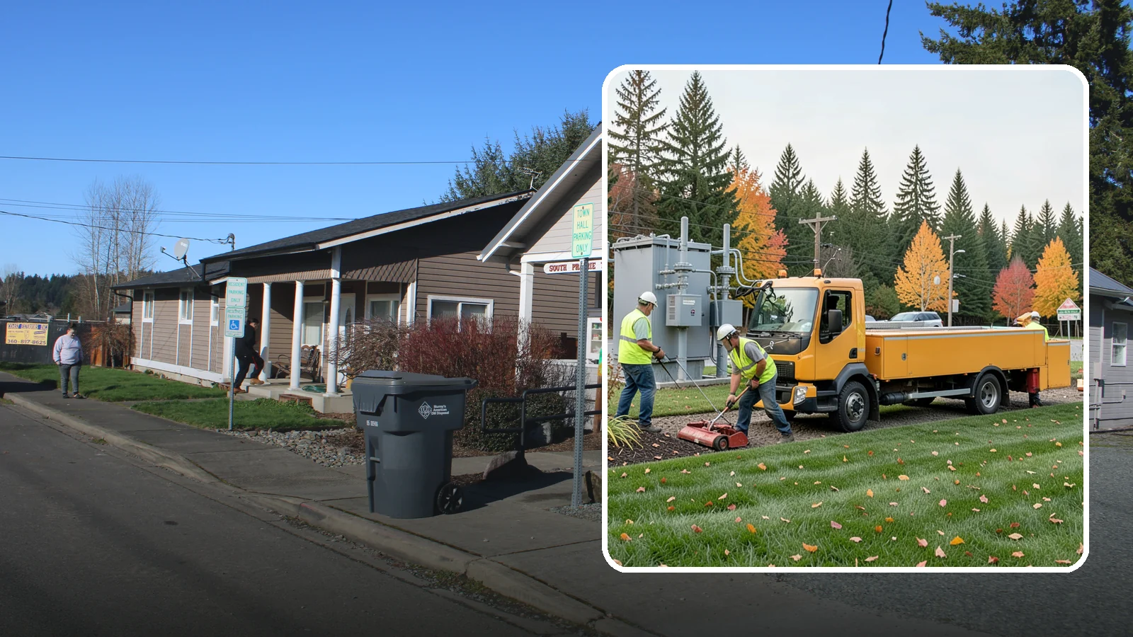 Substation Grounds Maintenance in South Prairie, Pierce County, WA - Vegetation and grounds maintenance at electrical substations for safety, clearance, and reliability.