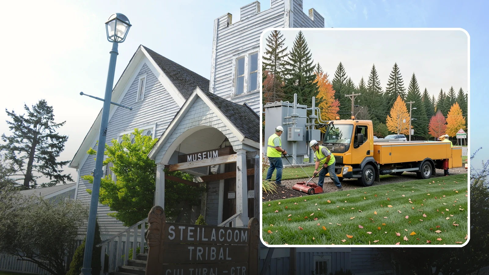 Substation Grounds Maintenance in Steilacoom, Pierce County, WA - Vegetation and grounds maintenance at electrical substations for safety, clearance, and reliability.