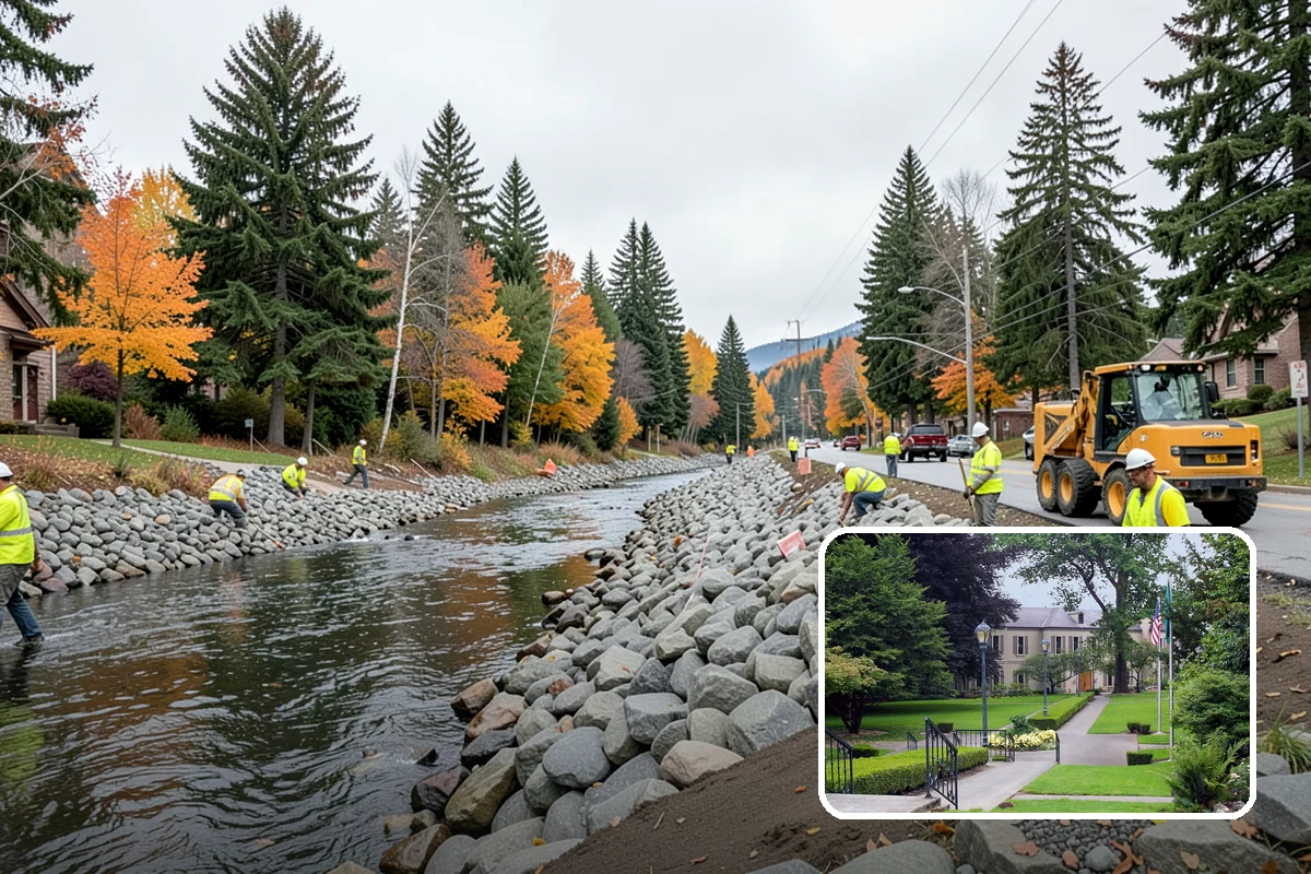 Substation Grounds Maintenance in Woodinville, King County, WA - Maintains required clearances around energized equipment