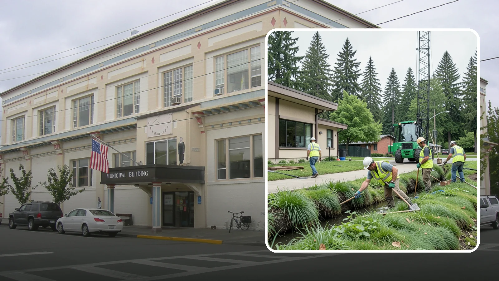 Swale Maintenance in Anacortes, Skagit County, WA - Bioswale and grassed swale maintenance that preserves stormwater treatment performance and conveyance capacity.