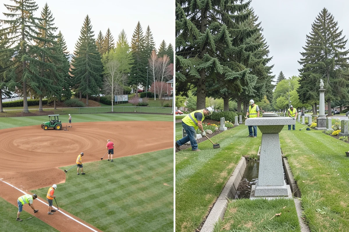 Swale Maintenance in Auburn, King County, WA - Inspect the swale for sediment, erosion, and vegetation condition